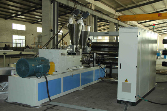 Soft Rigid PVC Sheet Making Machine By Conical Twin Screw Extruer