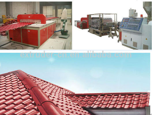 PLC Control PVC Sheet Extrusion Line Corrugated Roof Sheet Extrusion Line