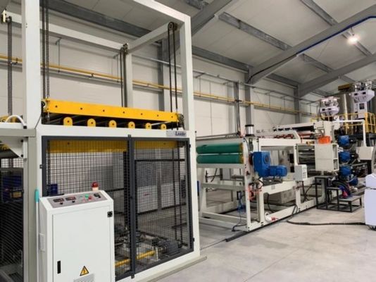 Thermoforming PP PS Plastic Sheet Manufacturing Machine For Food Packaging